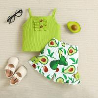 Cotton Slim Girl Clothes Set & two piece Pants & camis Others two different colored Set