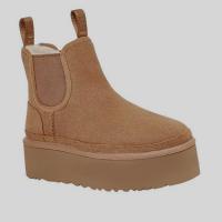 Artificial Wool & Rubber & Suede Boots fleece & thermal Pair