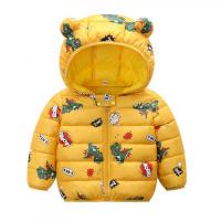 Polyester With Siamese Cap Girl Coat thicken patchwork PC