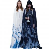 Polyester Women Vampire Costume & three piece Cape & dress & glove Solid Set