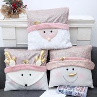 Cloth & Sequin Soft Pillow Case Cute & christmas design PC