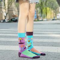Cotton Women Sport Socks sweat absorption & breathable printed : Pair