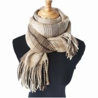 Polyester Multifunction Unisex Scarf thermal weave plaid PC