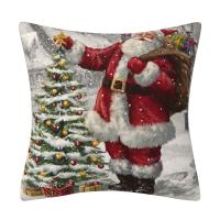 Polyester Throw Pillow Covers durable & christmas design printed PC