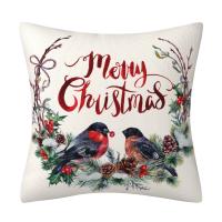 Polyester Throw Pillow Covers durable & christmas design printed PC