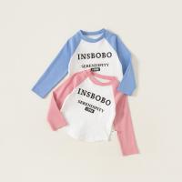 Cotton Slim Girl Top Cute patchwork letter PC
