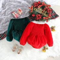 Corduroy Crawling Baby Suit christmas design patchwork PC