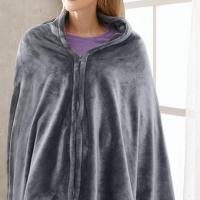 ポリアミド繊維(ナイロン) 電気暖房毛布 単色 灰色 一つ