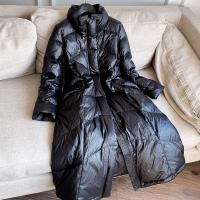 Polyamide bubble coat puffer coat Women Down Coat mid-long style Solid PC