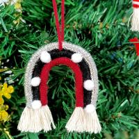 De lana Árbol de Navidad colgando de la decoración, más colores para elegir,  trozo