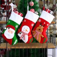 Chemische vezel Kerstdecoratie sokken verschillende kleur en patroon naar keuze stuk