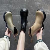 Rubber & Synthetisch leer Vrouwen Martens Laarzen Lappendeken Solide meer kleuren naar keuze Paar
