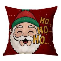 Linen Throw Pillow Covers christmas design printed PC