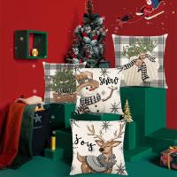 Polyester Throw Pillow Covers christmas design printed PC