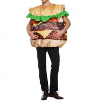 Polyester Men Halloween Cosplay Costume Halloween Design printed hamburg pattern : PC