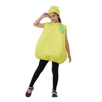 Polyester Children Halloween Cosplay Costume Halloween Design hat & top yellow : PC