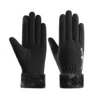 Acrylic Women Gloves can touch screen & thicken & anti-skidding & thermal : Pair