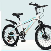 Carbon Steel Kids Bicycle hardwearing & anti-skidding white PC