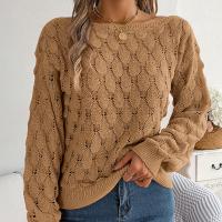 Acrylic Women Sweater & loose & hollow Solid PC
