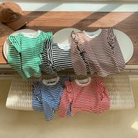 Cotton lace Girl Top patchwork striped PC
