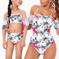 Polyester Family Swimwear printed floral white PC