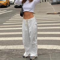 Polyester Women Casual Pants slimming & loose Solid PC