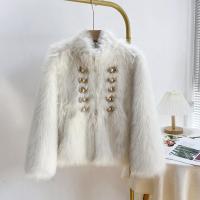 Polyester Manteau de femmes Blanc pièce