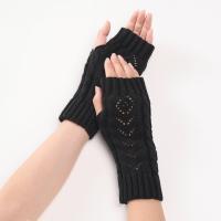 Acryl Frauen Lange Halbfinger Handschuh, mehr Farben zur Auswahl, :,  Paar