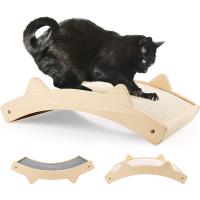 Sisal Hemp & Solid Wood Cat Scratch Board hardwearing gray PC