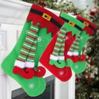Niet-geweven stoffen Kerstdecoratie sokken Gebreide meer kleuren naar keuze stuk