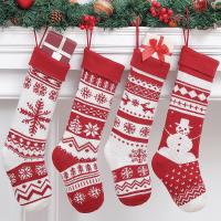 Acrylique Chaussettes de décoration de Noël Tricoté couleur et motif différents pour le choix pièce