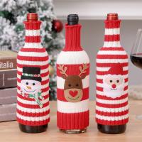 Acrylique Couverture de vin de Noël Tricoté couleur et motif différents pour le choix pièce