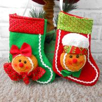 Tuch Weihnachtsdekoration Socken, unterschiedliche Farbe und Muster für die Wahl,  Stück