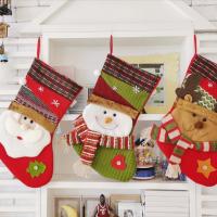 Flannelette Weihnachtsdekoration Socken, unterschiedliche Farbe und Muster für die Wahl,  Stück