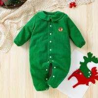 Polyester Baby Jumpsuit christmas design embroidered PC