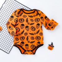 Polyester and Cotton Baby Jumpsuit Halloween Design & christmas design printed PC