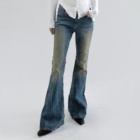 Viscose & Polyester & Cotton Slim Women Jeans blue PC