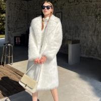 Artificial Fur Women Overcoat mid-long style & loose & thermal PC