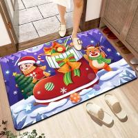 Crystal Velvet Waterproof Floor Mat for home decoration & christmas design  PC