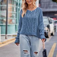 Acrylic Women Sweater slimming & loose knitted Solid PC
