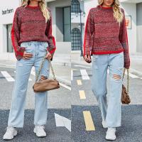 Acrylic Women Sweater slimming & loose knitted Solid PC