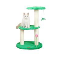 Sisal Hemp & Terciopelo Escalada de gato, verde,  trozo