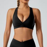 Polyamide Yoga Bra backless & sweat absorption & skinny & breathable Solid PC