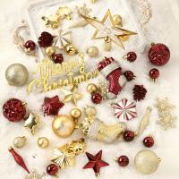 Plastové Vánoční strom závěsné dekorace Zlato kus