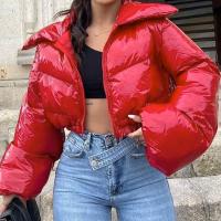 Polyester Women Parkas & thermal Solid PC