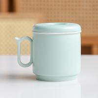 Ceramics anti-scald Mug Set Tea Filter & Cup Lid & cups PC