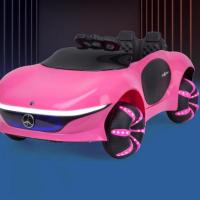 Polypropylene-PP BlueTeeth connecting Toy Electric Car for children & break proof Solid pink PC