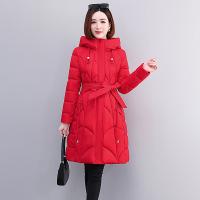 Polyester Waist-controlled Women Parkas mid-long style PC