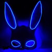 Plastic LED glow Halloween Mask PC