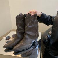 PU Leather Boots hardwearing PC